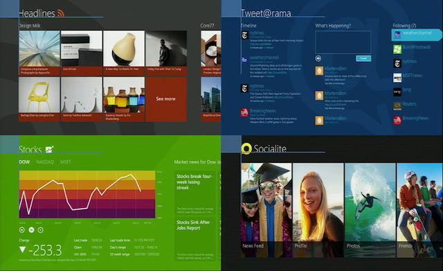 Windows 8 design template