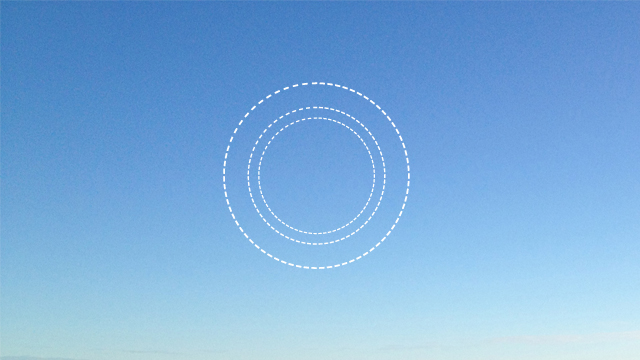 Circular badge dashed lines in photoshop