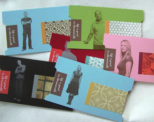 business cards colorful