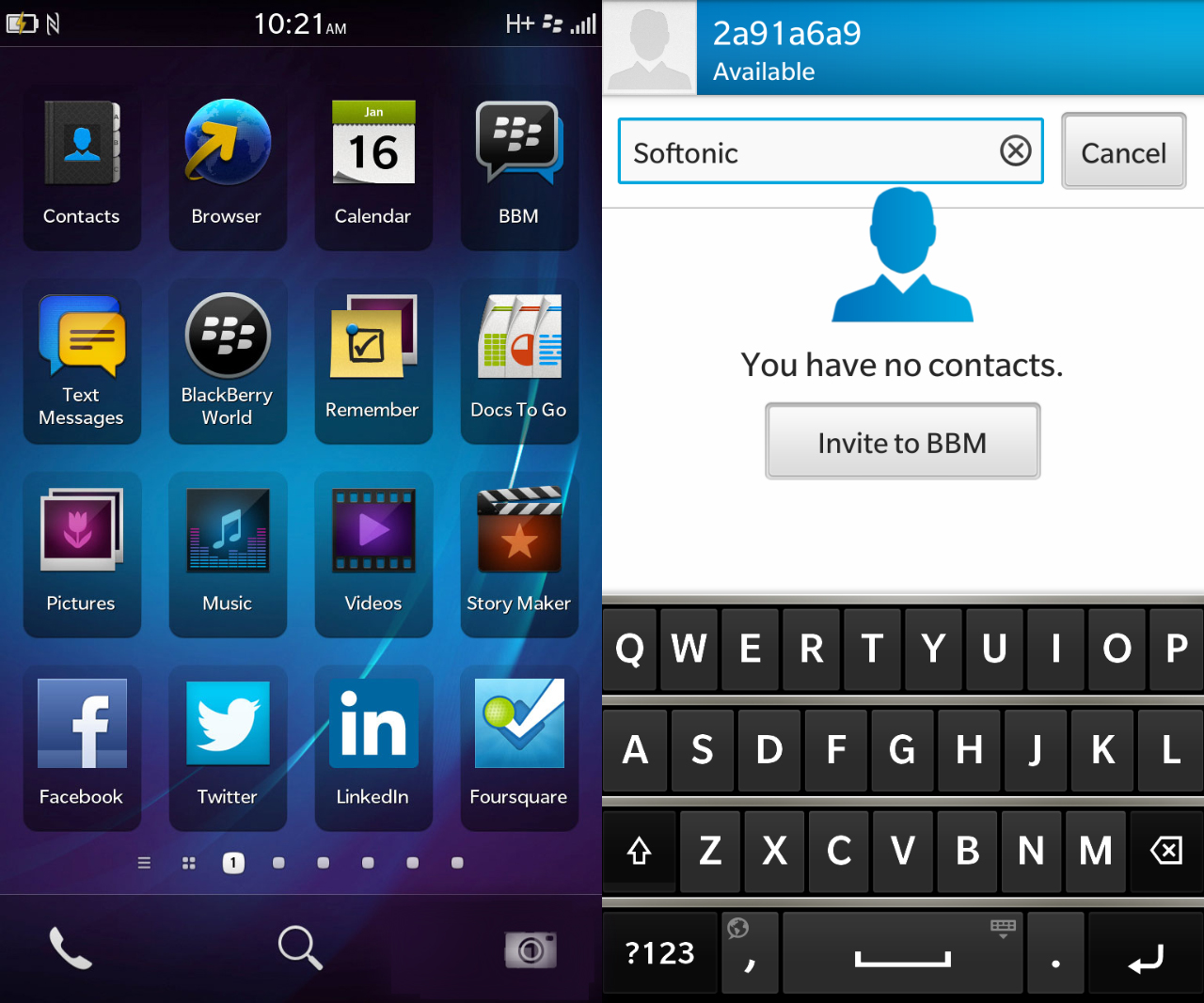 Blackberry 10 OS design