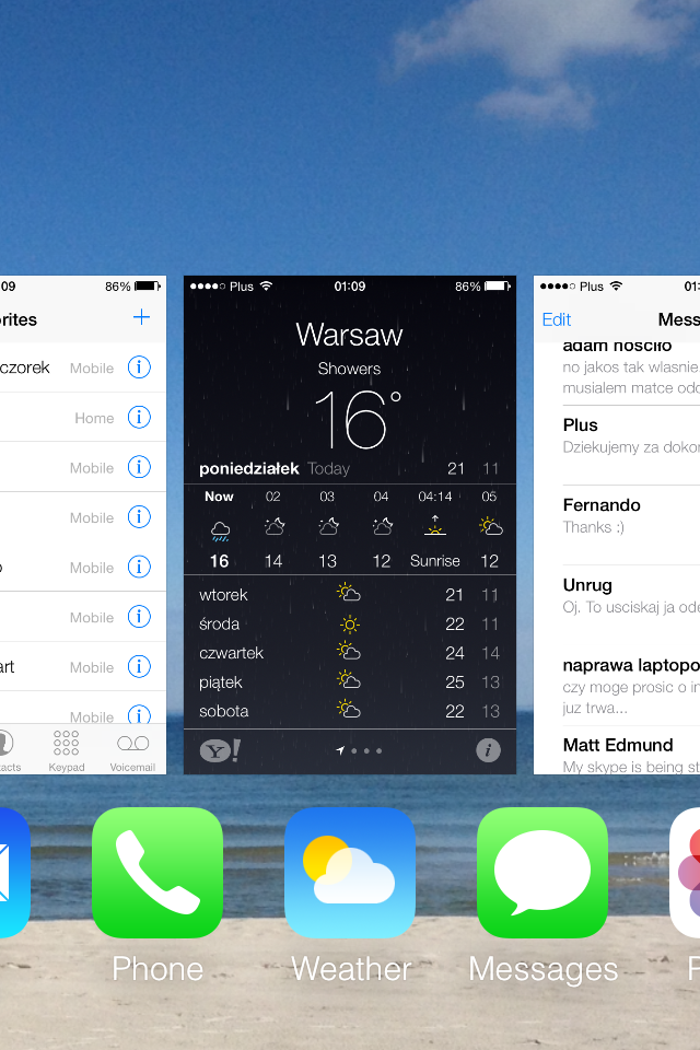 iOS 7 multitasking screenshot