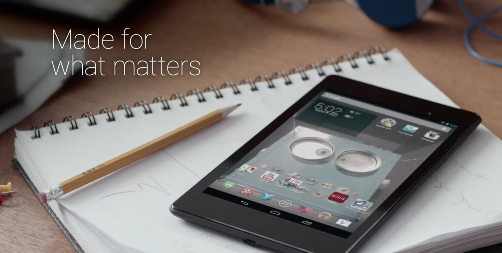 nexus 7 ad made for what matters