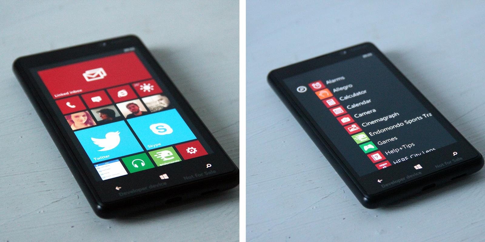 Windows Phone 8 tiles